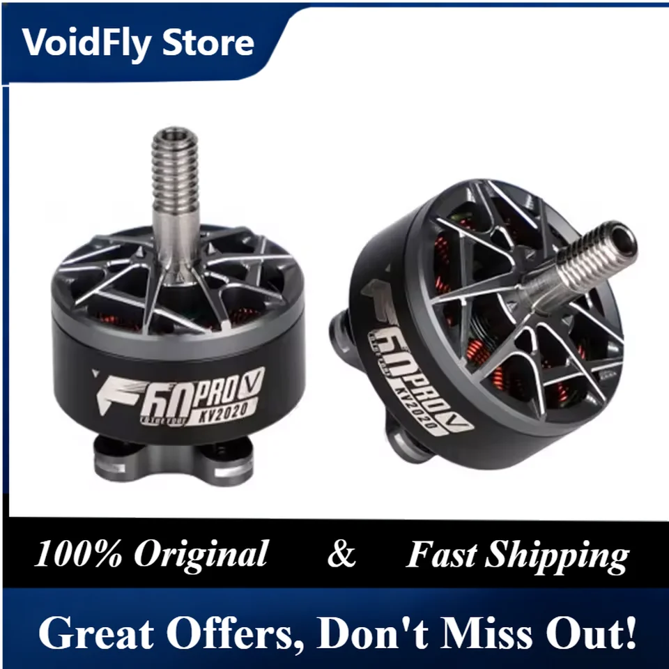 VoidFly Hot Selling T-Motor F60 PRO V 1750/1950/2020/2550KV Brushless Motor 4mm Shaft Diameter for 5-6S FPV Racing & Freestyle D