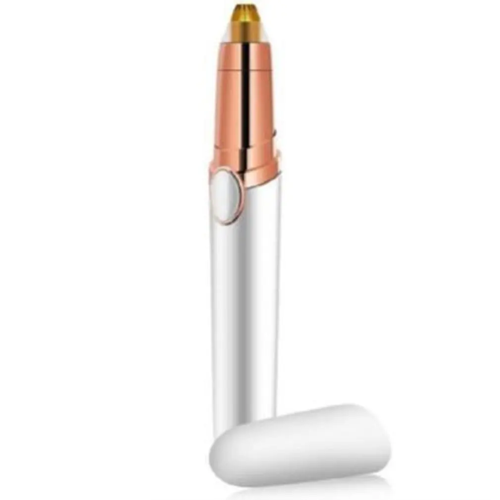 痛みのない眉毛トリマー,USB,女性用,ミニシェーバー,脱毛器,顔の脱毛,口紅,脱毛器,かみそり