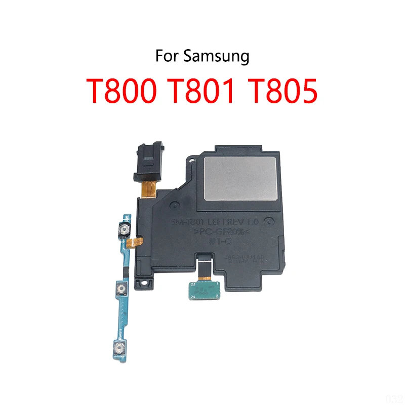 

Headphone Audio Jack Ringer Buzzer Loud Speaker Power Switch Button Volume Button On / Off Flex Cable For Samsung T800 T801 T805