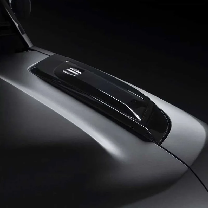 Glossy Black Front Engine Hood Grille Strip Trim Fit for  Defender 90 110 130 2020-2026