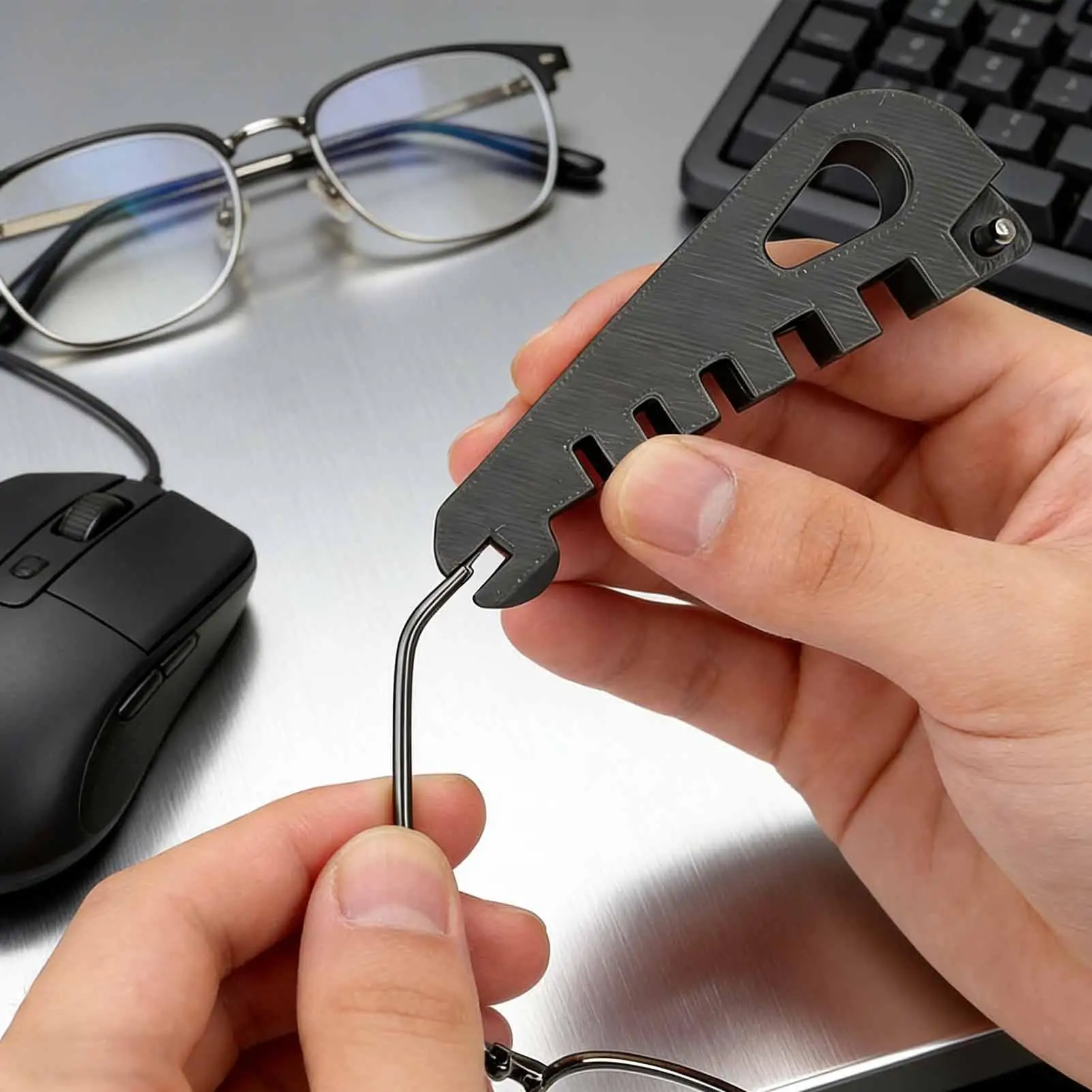 Anti-Slip Temple Arm Straightener Precise Adjustment Eyeglasses Adjustment Tool for Beginners Professionals Opticians