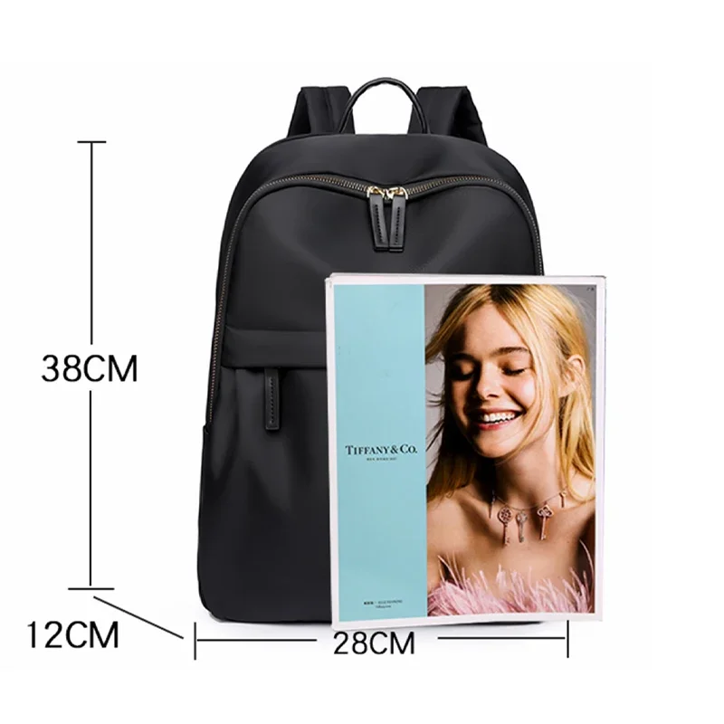 Casual Rucksack for Women Waterproof Nylon Backpacks Ladies Bagpack Travel Back Packs Large School Bag for Teenage Girls Mochila