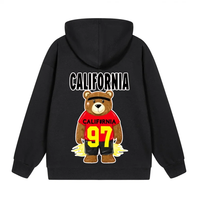 Men's Zip-Up Hoodie Cartoon Owl With Glasses Design 2025 New Style Casual Couples’ Style Couples’ Style