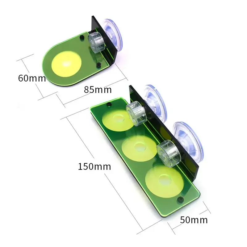 Fluorescence Coral Frag Rack Bracket, Acrylic Aquarium Reef with Plugs Holder, Suction Cup Mount Tool, Water Plant Stand