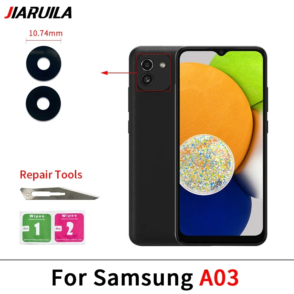 NEW Rear Back Camera glass Cover Lens With Glue Adhesive For Samsung A03 A05 A05S A13 A14 4G A15 A25 A35 A52 A55 5G