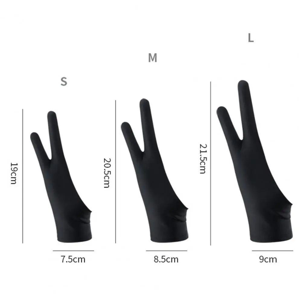 1Pc ศิลปินวาดถุงมือยืดป้องกัน Mess Up เย็บบริษัทดินสอกราฟิก Anti-Mistouch ถุงมือสำหรับสำนักงาน