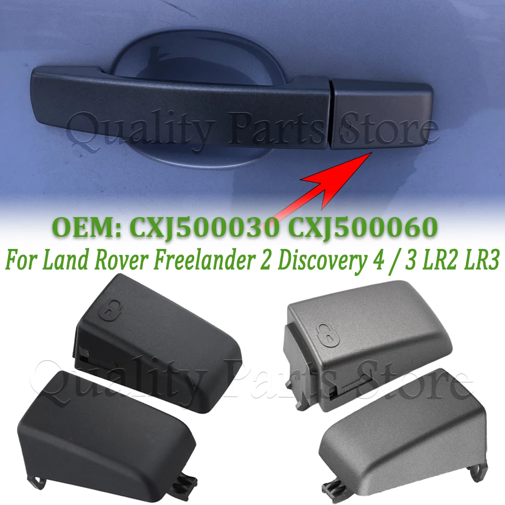 For Land Rover Freelander 2 Discovery 4 Discovery 3 LR2 LR3 Door Handle Cap Cover Black / Grey Front / Rear CXJ500030 CXJ500060