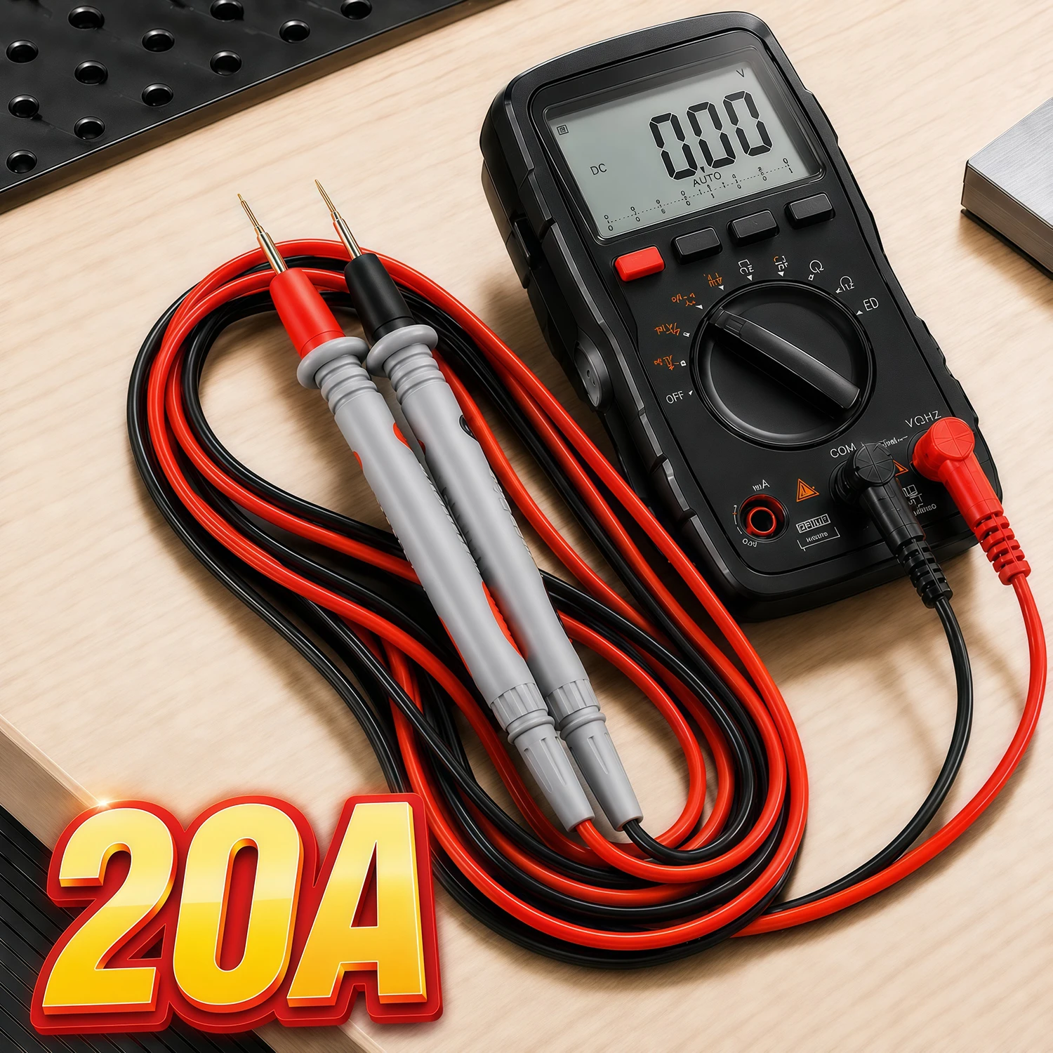 20A 1000V Probe Test Leads Pin for Digital Multimeter Needle Tip Multi Meter Tester Lead Probe Wire Pen Cable