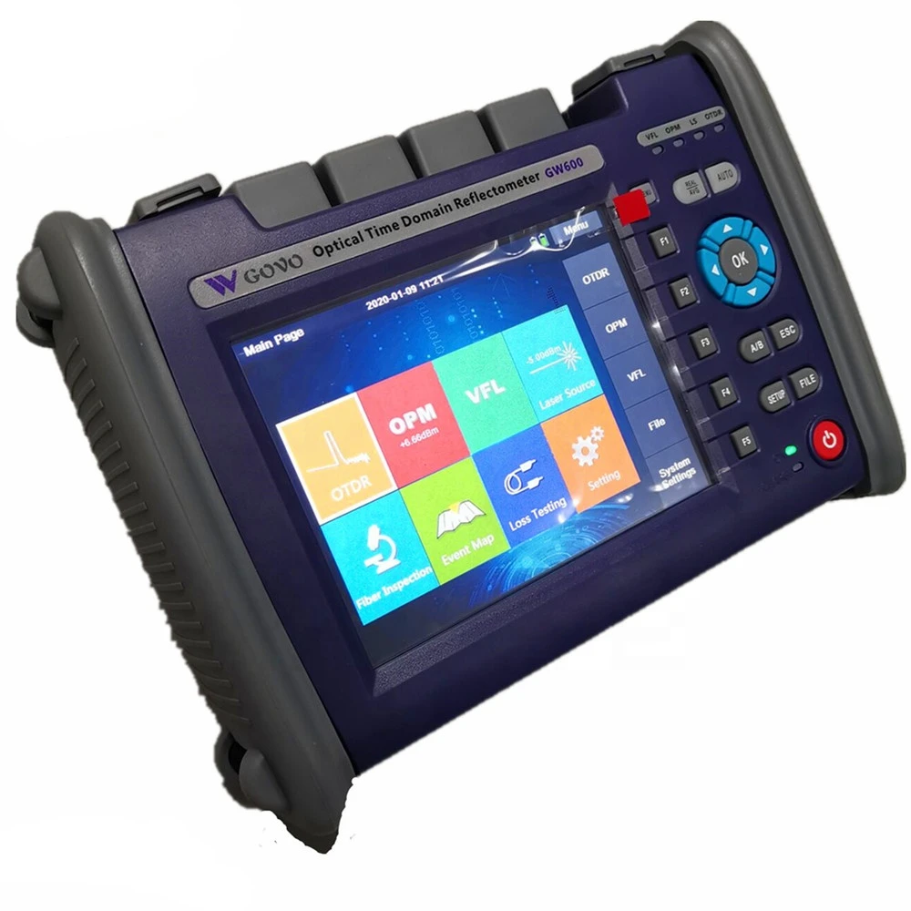 GOVO GW600 Fiber Optic Tester OTDR 850/1300/1310/1550nm, 20/26/35/32/dB ALL-IN-ONE SM&MM OTDR