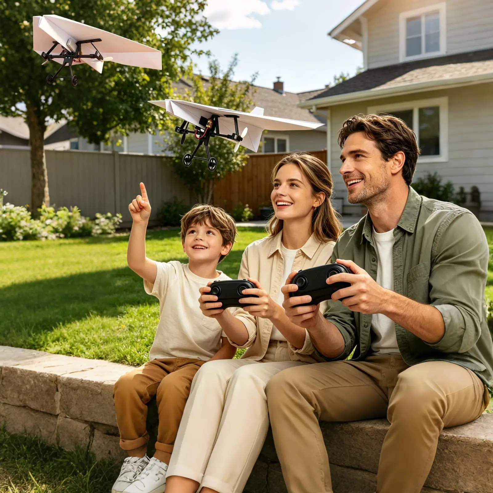 DIY Remote Control Paper Airplane parts Electric Toy Plane Component For Kids Park  Electric Remote Control Plane Accessories