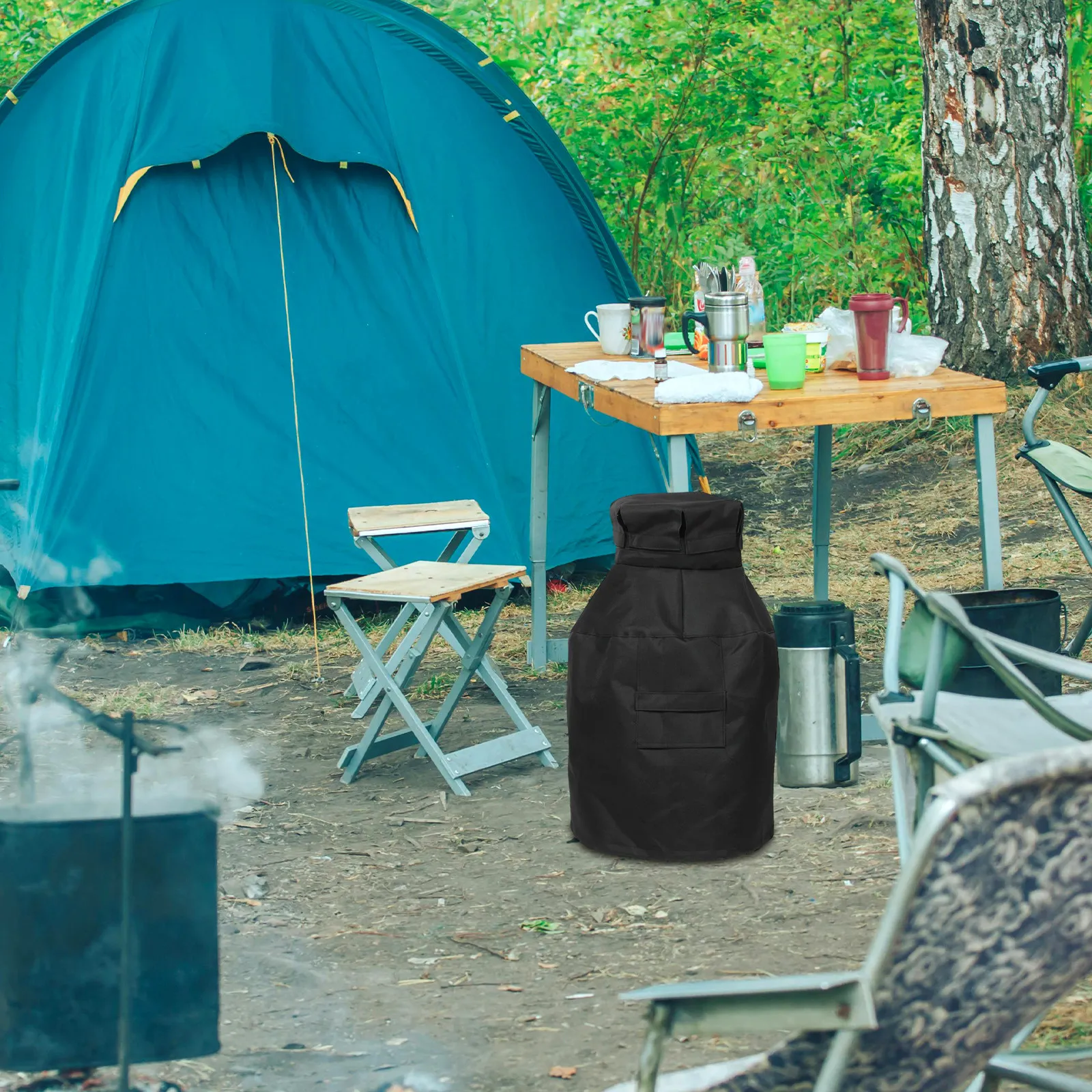غطاء خزان البروبان من قماش أوك - مراجعة Outdoor Camping Jacket وسعره