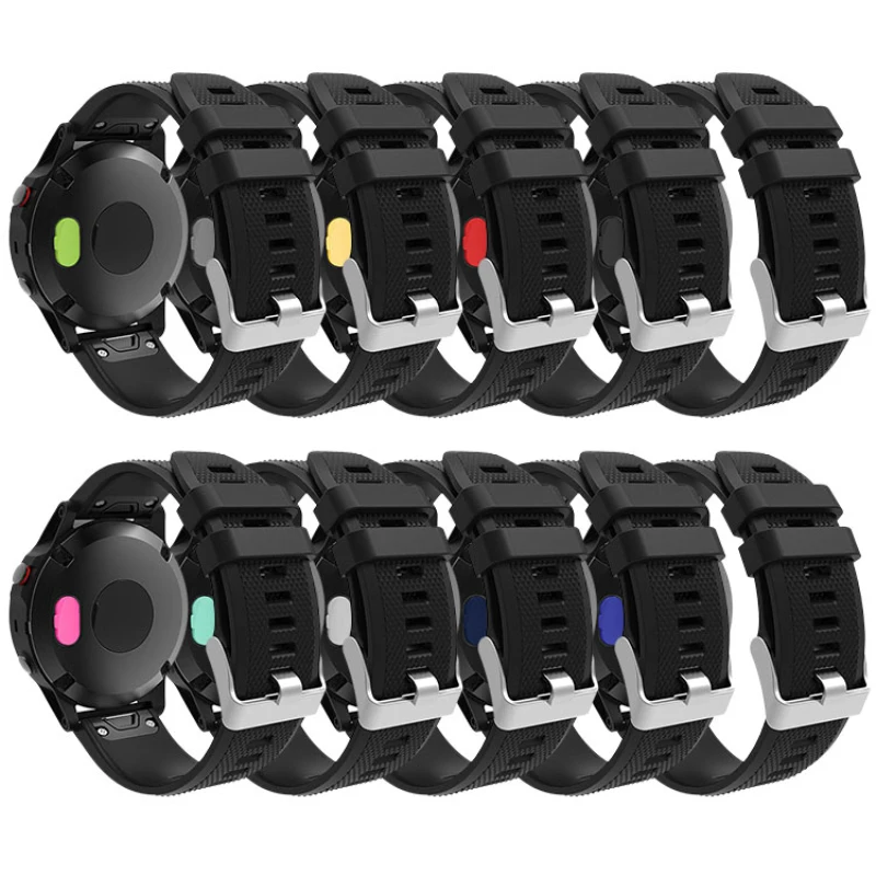 Silicone Strap for Garmin Instinct Smart Watch Band Sport Replacement Instinct Solar Wristband Bracelet Belt with dustproof Plug