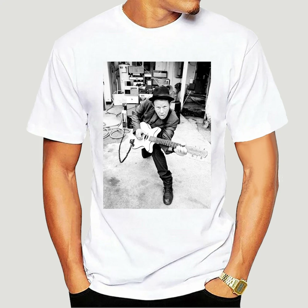 Streetwear Summer Tom Waits Singer Rock T-shirt Fashion Funny Printing Quality Cotton Hip Hop European Size XS-5XL Tee Shirts
