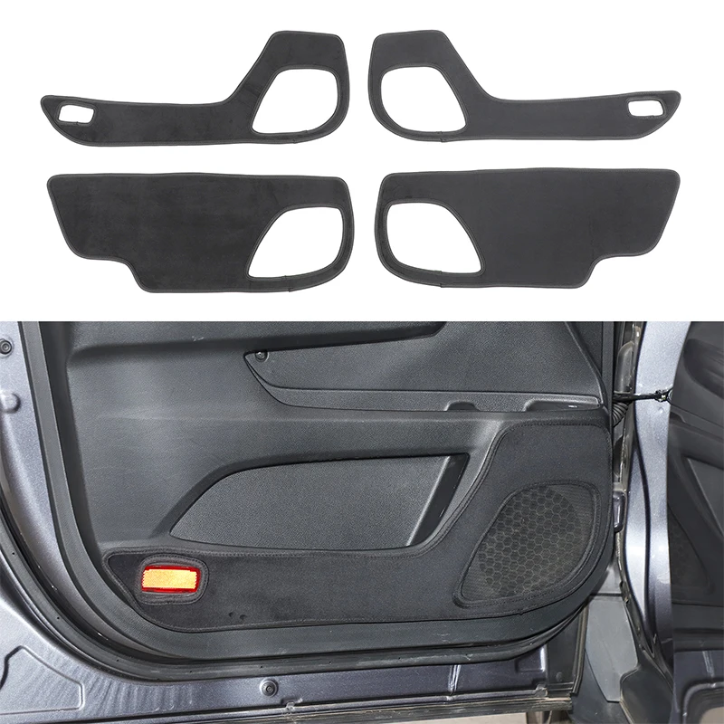 

4Pcs velvet black For Honda Pilot 2016-2022 car door anti-dirty mat car interior protection modification accessories