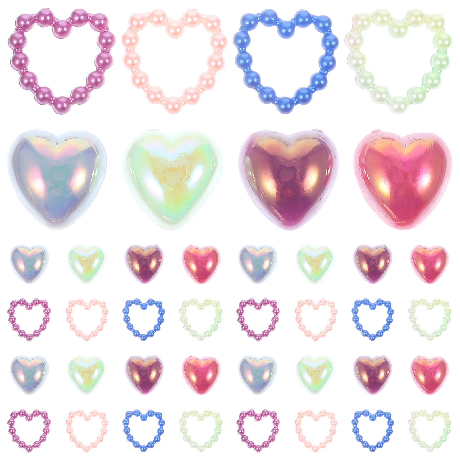 1 pacote de pingentes de pérola para unhas, imitação de pérolas com parte traseira lisa, leve, tamanho pequeno para arte em unhas, joias, enfeites artesanais