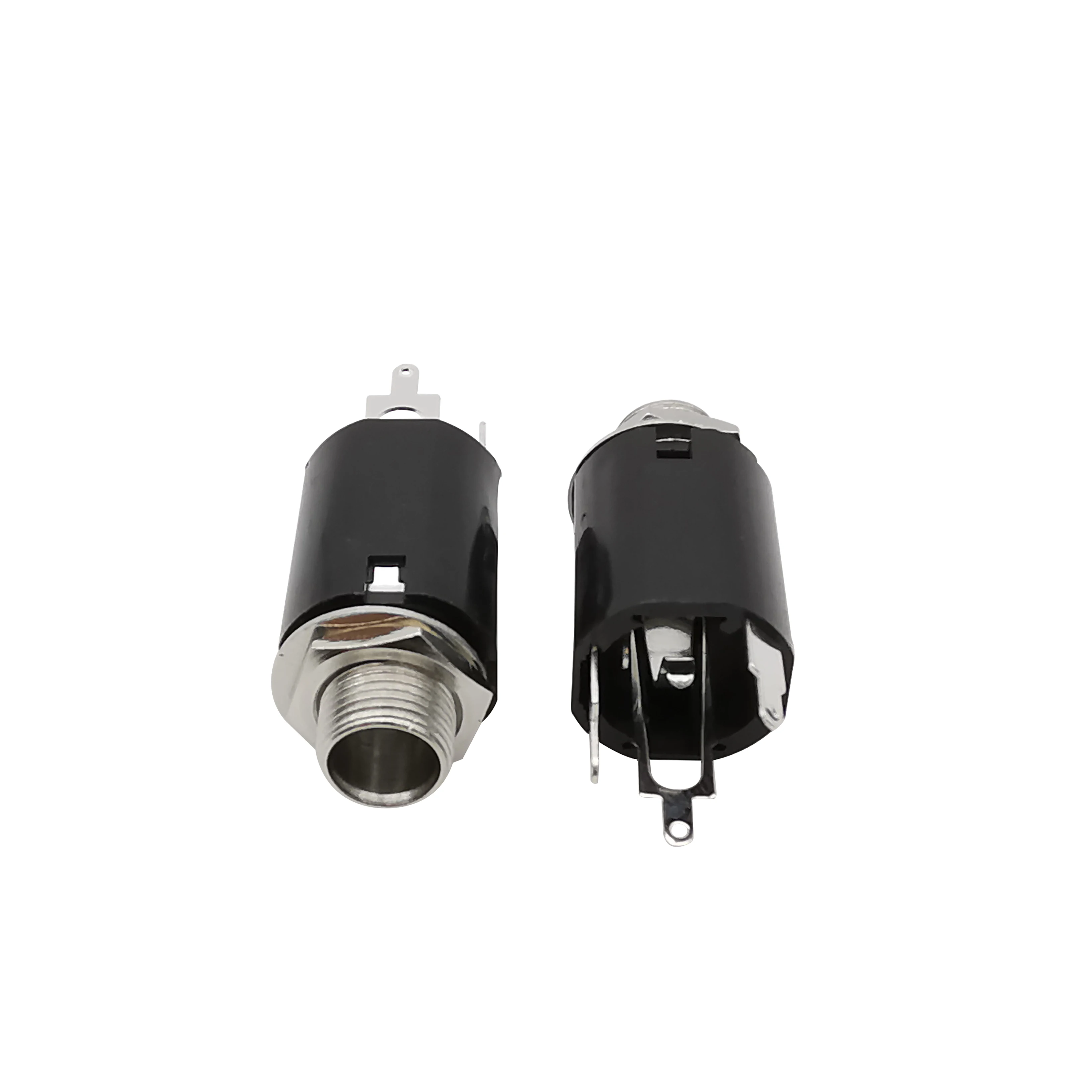5/10Pcs 6.35mm PJ-617 Audio Video Female Jack Socket Metal 3Pin Dual Channel Connector