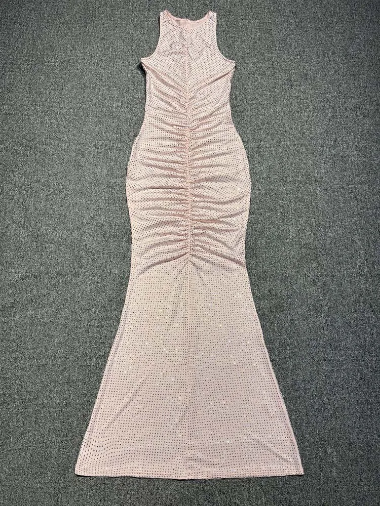 جودة عالية الساخن ختم مثير سترة مرنة فستان 2025 موضة جديدة مخصصة الملابس النسائية #4