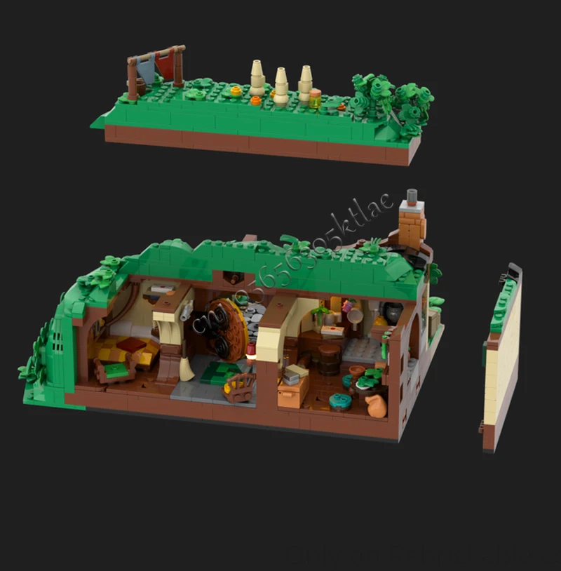 1951 Elementów Kreatywny Model Ulicy z Ogrodami MOC Klocki Konstrukcyjne Model Ulicy Zabawki do Składania dla Dzieci Prezenty