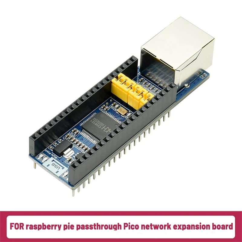 

Плата расширения сетевого порта RJ45 для Raspberry Pi PICO 300Bps-921.6Kbps TCP/UDP Picow
