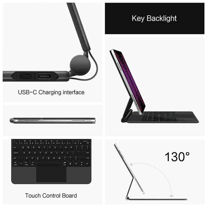pour-samsung-galaxy-tab-b-s9-fe-plus-124-s9-11-2023-s7-s8-11-s8-plus-124-Etui-clavier-magnetique-flottant-avec-trackpad-cantilever