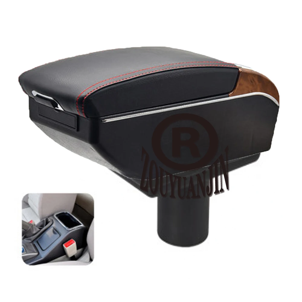 

For Chery Cielo A3 Armrest Box Elbow Rest Center Console Storage with Phone Charging USB Interface Cup Holder