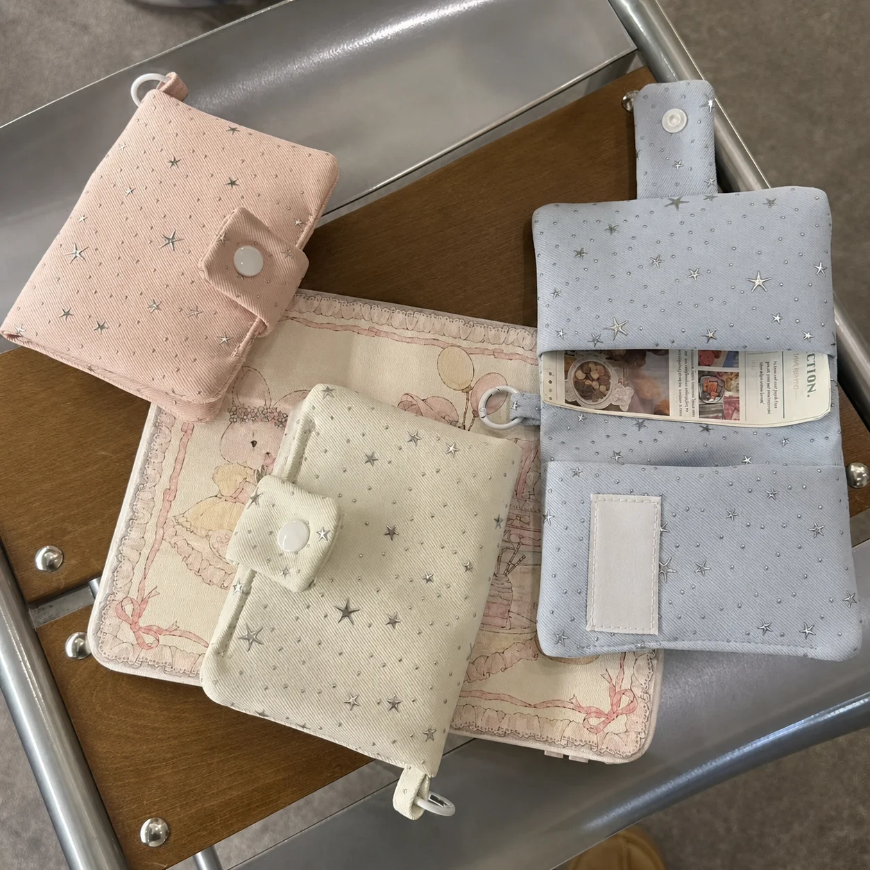

Star Sequin Card Holder Sparkling Portable Coin Pouch Mini Wallet Lightweight Canvas Coin Purse For Short Trips Shopping Daily