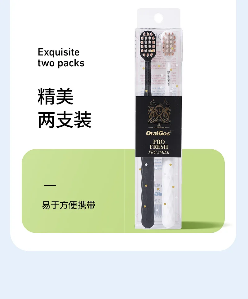 Genuine adult household high-grade soft-bristled wide-head cleaning toothbrush