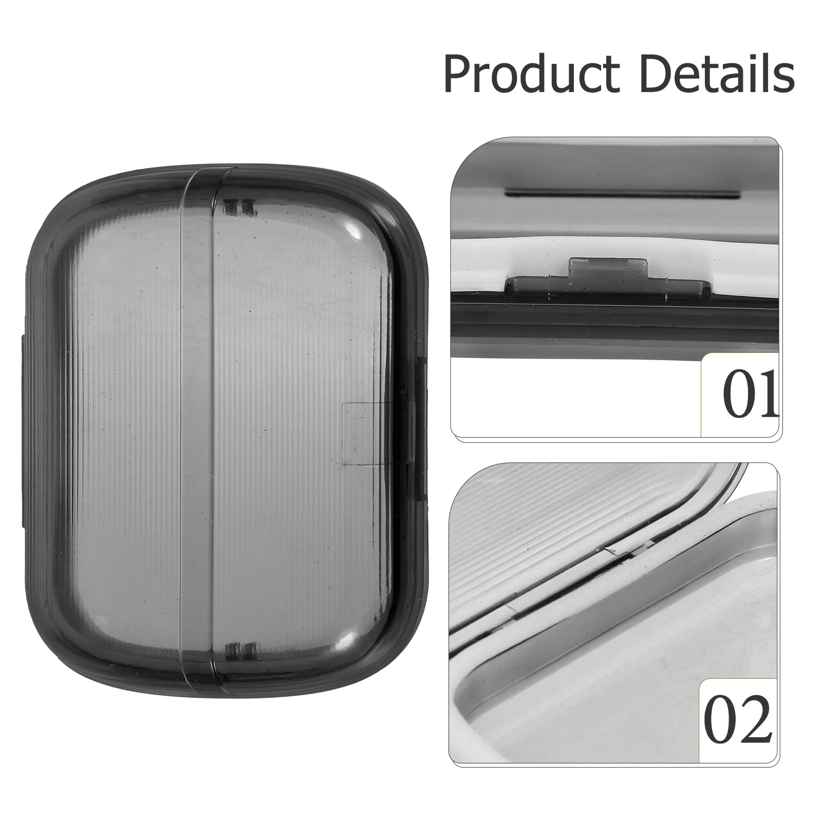 

Braces Box Portable Retainer Case Travel Carrier Cute Cleaner Container Cases Small