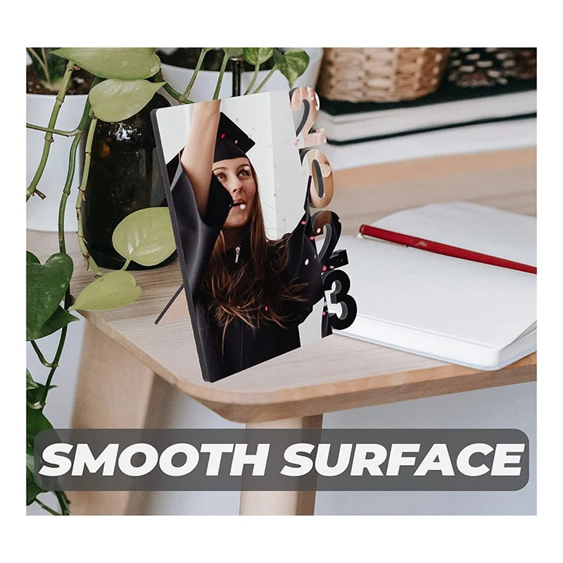 2Piece 2023 Blank Graduation Picture Frame DIY Craft Sublimation Photo Frame Blank Cheer