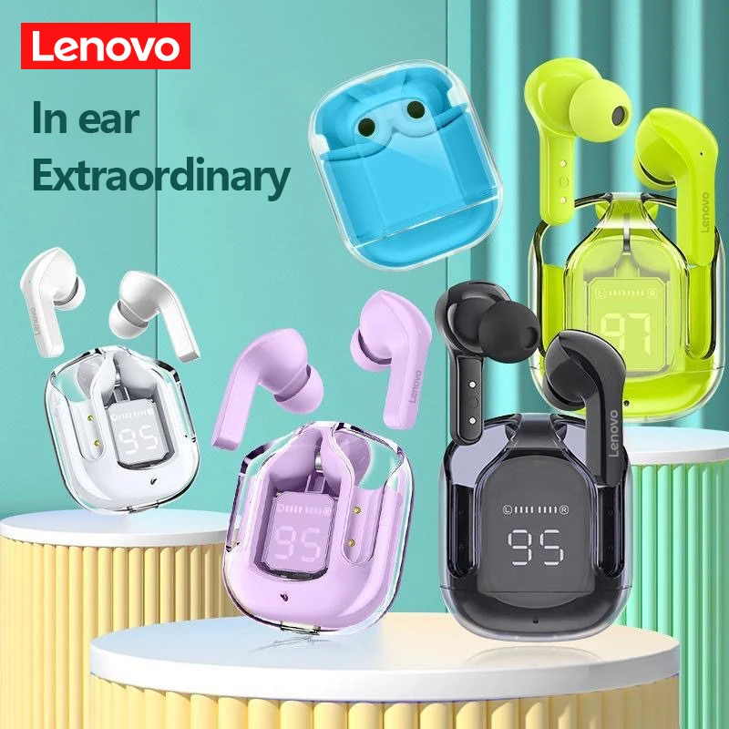 Choice Lenovo Bluetooth 5.3 Earphones TWS Sports Headphones Wireless Earbuds Dual HD Microphone Headset Touch Control New