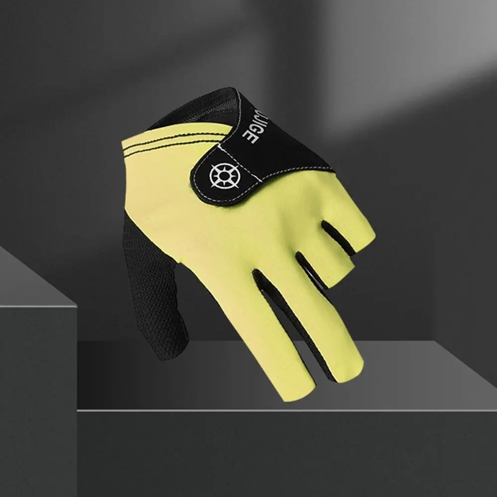 Бильярдные перчатки для левой руки, эластичные нескользящие тренировочные перчатки для бильярда, дышащие перчатки с половиной пальцев, аксессуары для фитнеса