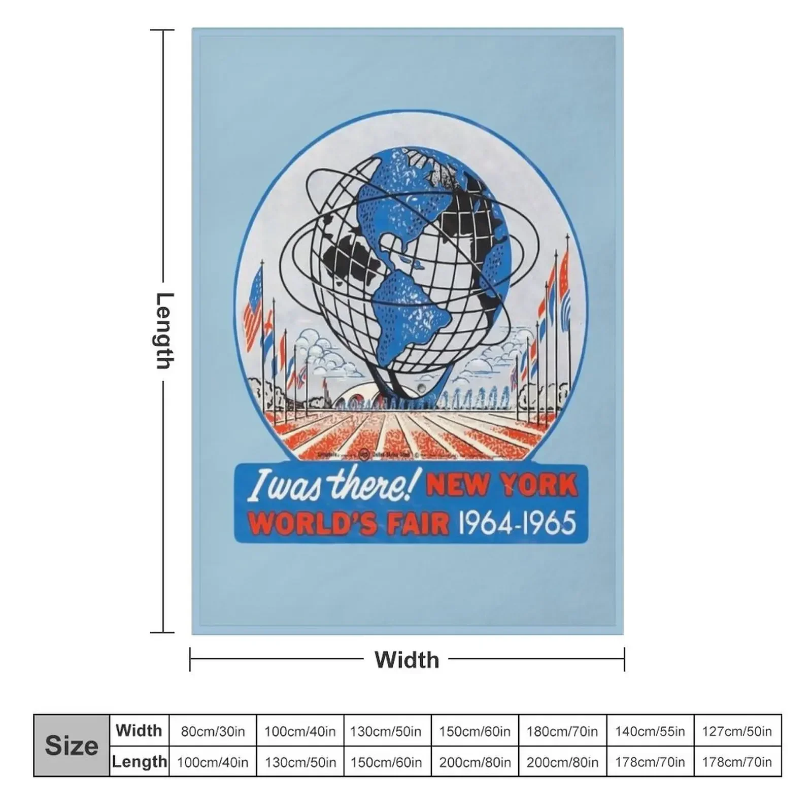 New York World's Fair RETRO 1964 Throw Blanket Blankets For Baby Picnic Plaid Blankets