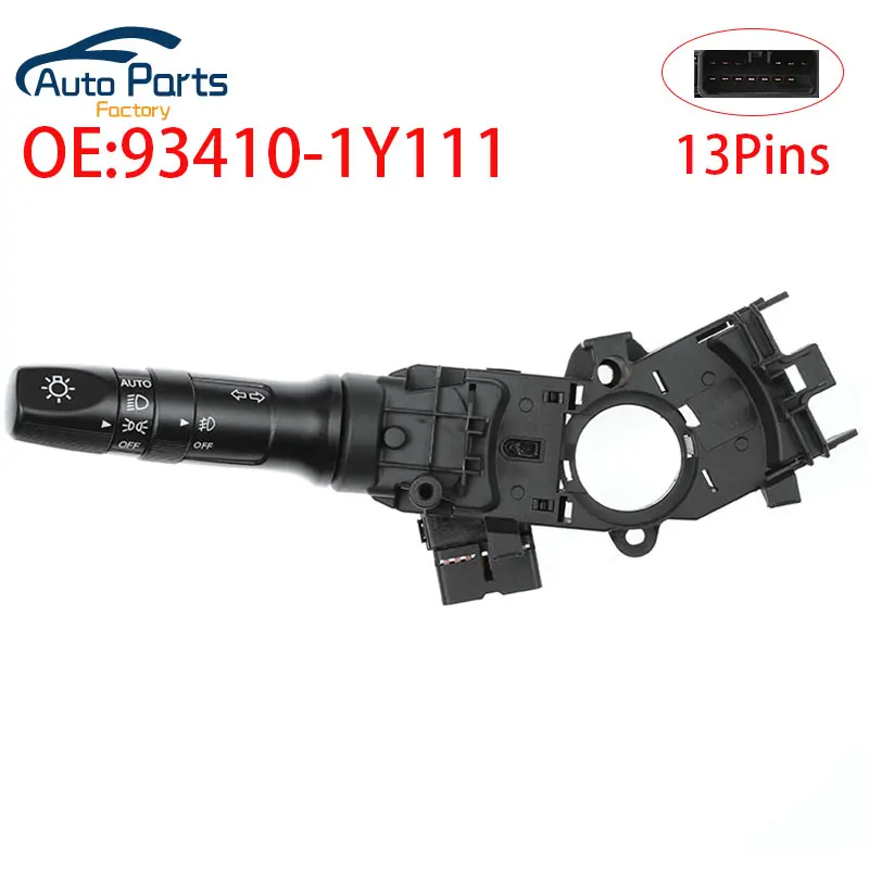 New Headlight Fog Light Turn Signal Switch For Hyundai Accent 2014-2020 For Kia Picanto 2011-2017 93410-1Y111 934101Y111