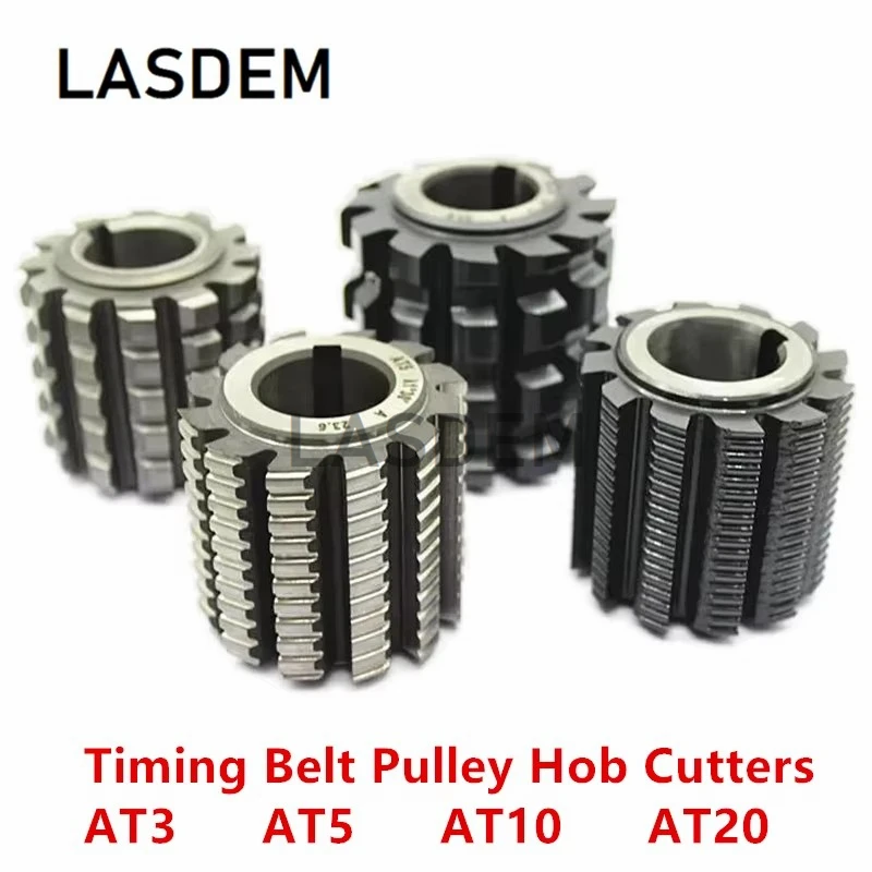 Timing Belt Pulley Hob Cutter AT3 AT5 AT10 AT20 Synchronous Pulley Gear Hobbing High Speed Steel Material