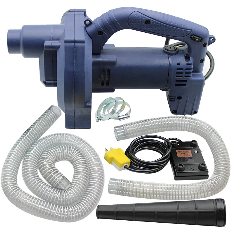 1200W 220V Electric Down Filling Machine, 6 Speed Adjustable Pillow Duvet Stuffing Machine with Foot Switch & Dust Bag