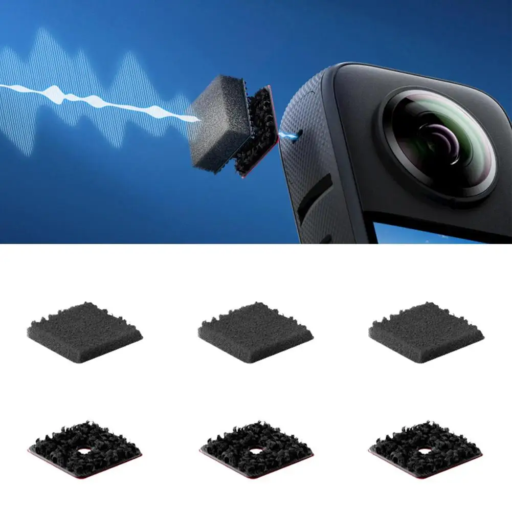 6 шт., ветрозащитный глушитель для камеры Insta360 X3