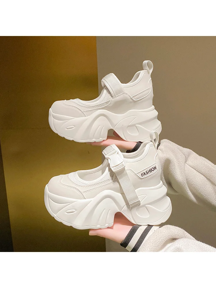 10cm Height Boosting Shoes Sweet Lolita Princess Thick Bottom Sponge Cake Mary Jane High Heels