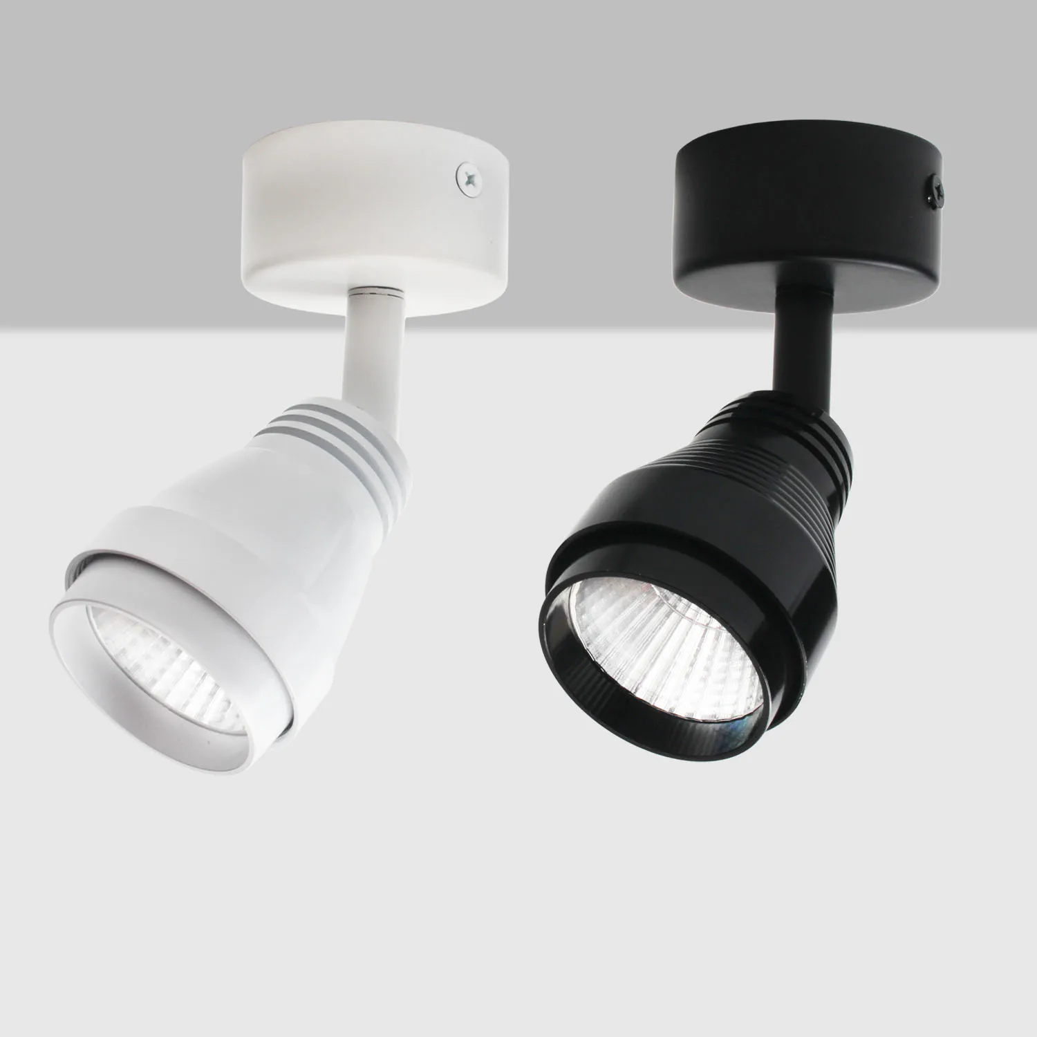 LED Wall Spotlight Track Light Surface Mounted Ceiling Universal Head Living Room Track Interface Commercial Light Rail Light