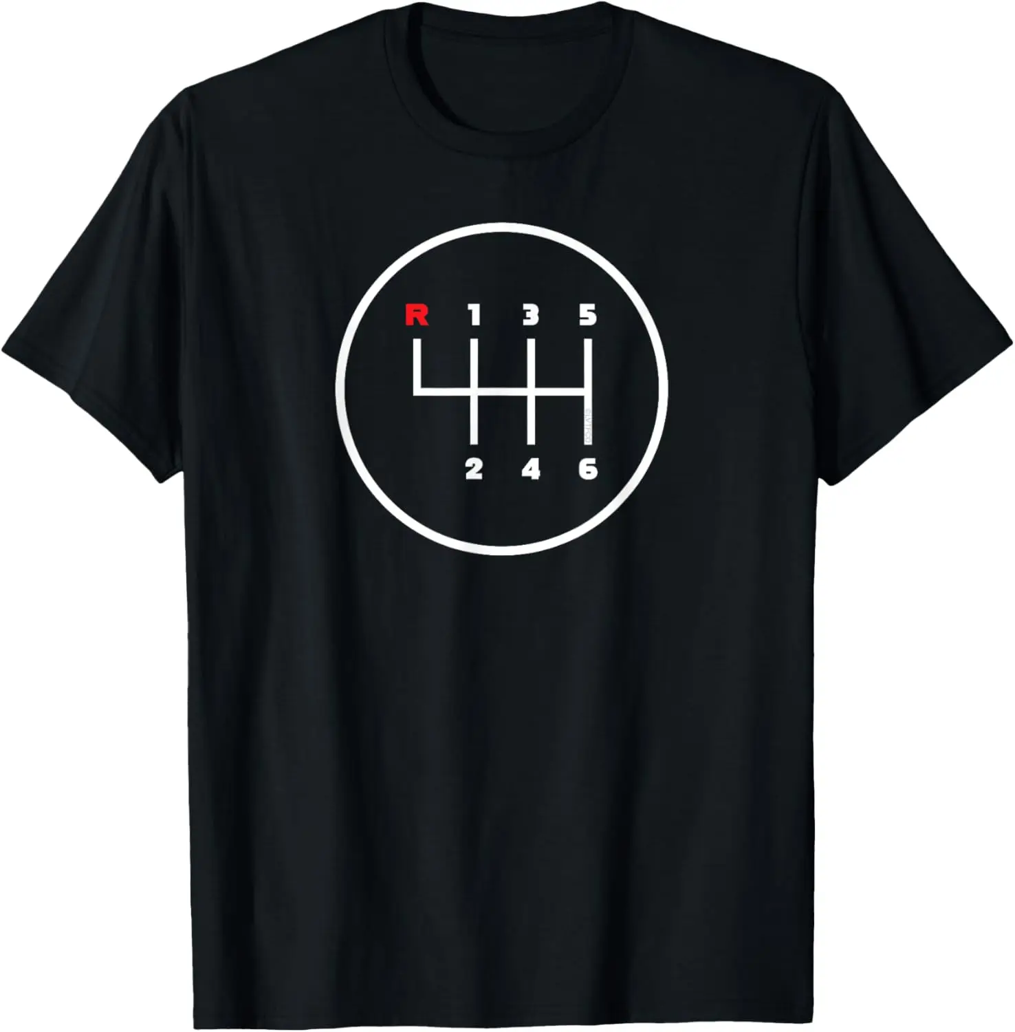 Car Manual Gear Shifter Knob Pattern (6 Speed) T-Shirt