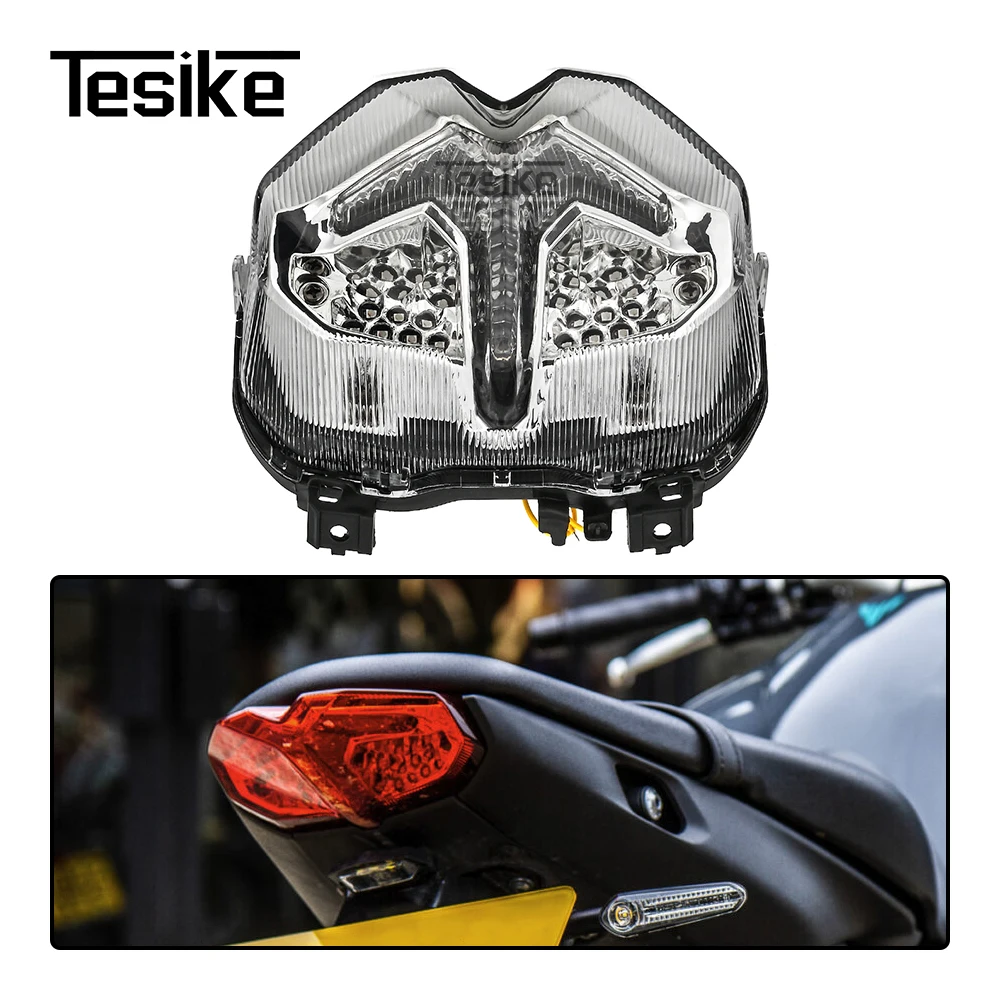 Motorcycle Rear Taillight Brake Turn Signal Integrated Tail Lights LED Waterproof For Yamaha MT09 2021 2022 2023 MT-09 MT 09 - Image 4