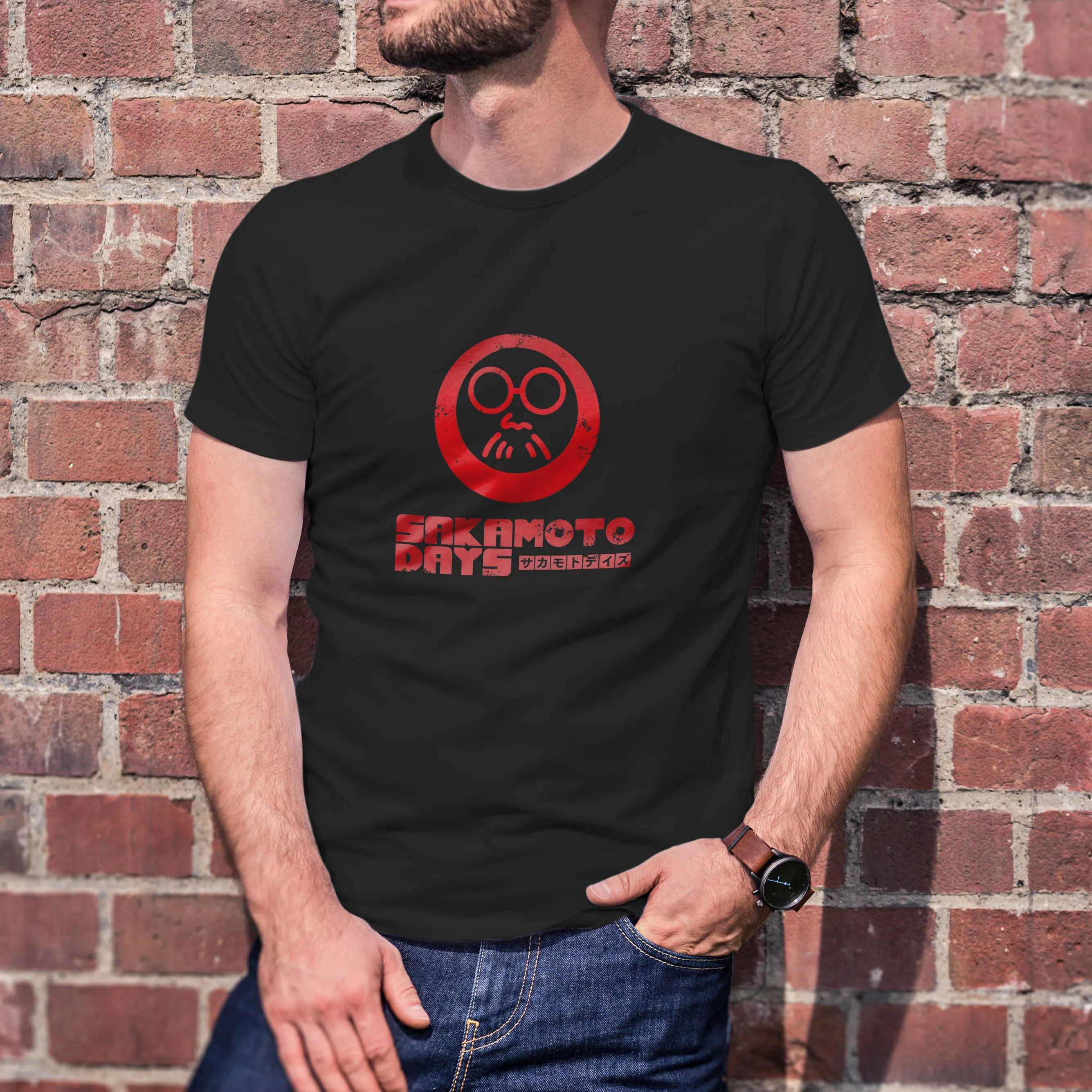 2025 T-sihrt  Sakamoto Days LOGO  Printed Graphic Men's and Women's 100% Cotton Crewneck Short-sleeved Breathable T-shirt