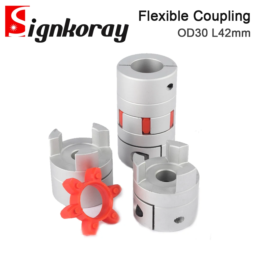 SignkoRay D30L42 سلسلة سبائك الألومنيوم نادي اقتران عزم دوران عالي محرك معزز الكرة المسمار CNC السرير اقتران مرن 8/10/12/14/16 مللي متر