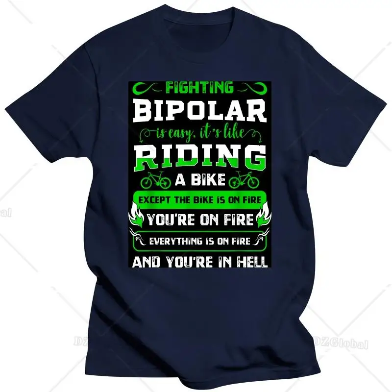 Bipolar Fighter Mania Mental Disorder Anxiety Psychosis Gift T-Shirt