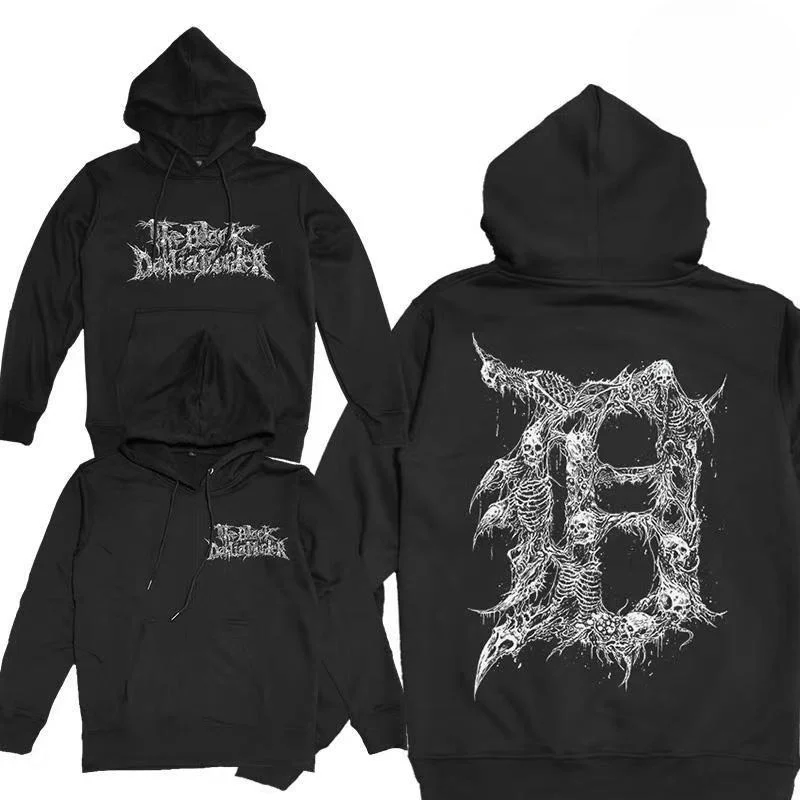 

Death Metal Band Skull Print Men's and Women's Hoodies Hooded Sweatshirts Harajuku Streetwear Tops Autumn Winter Unisex Fashion