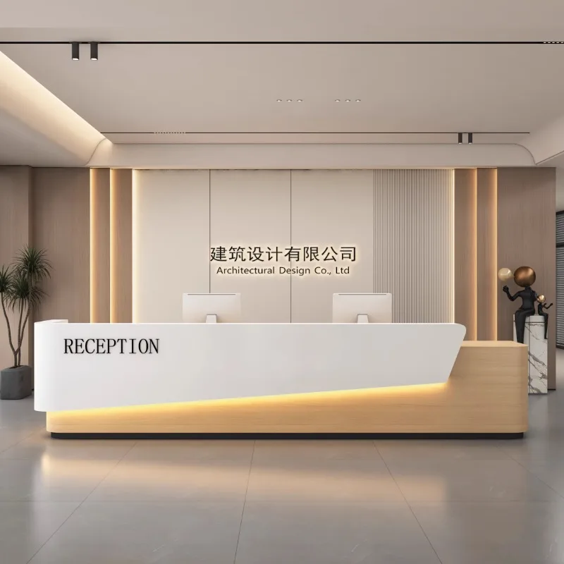 Mostrador de recepción de caja, mostrador de recepción, Boutique, escritorios de recepción de clínica clásica, muebles de recepción Mostrador de salón de belleza moderno