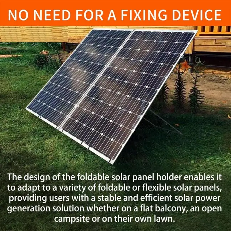 

Solar Powered Panel Bracket Solar Mounting Stand Steel Panel Mobile Rack Foldable Solar Panel Support Lightweight For Outdoor