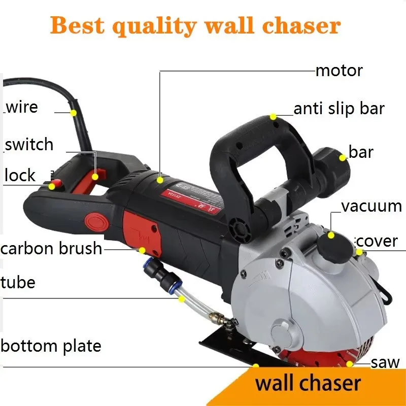 Best quality wall chaser tools for home decoration Laser water electric slotting machine cutting machine