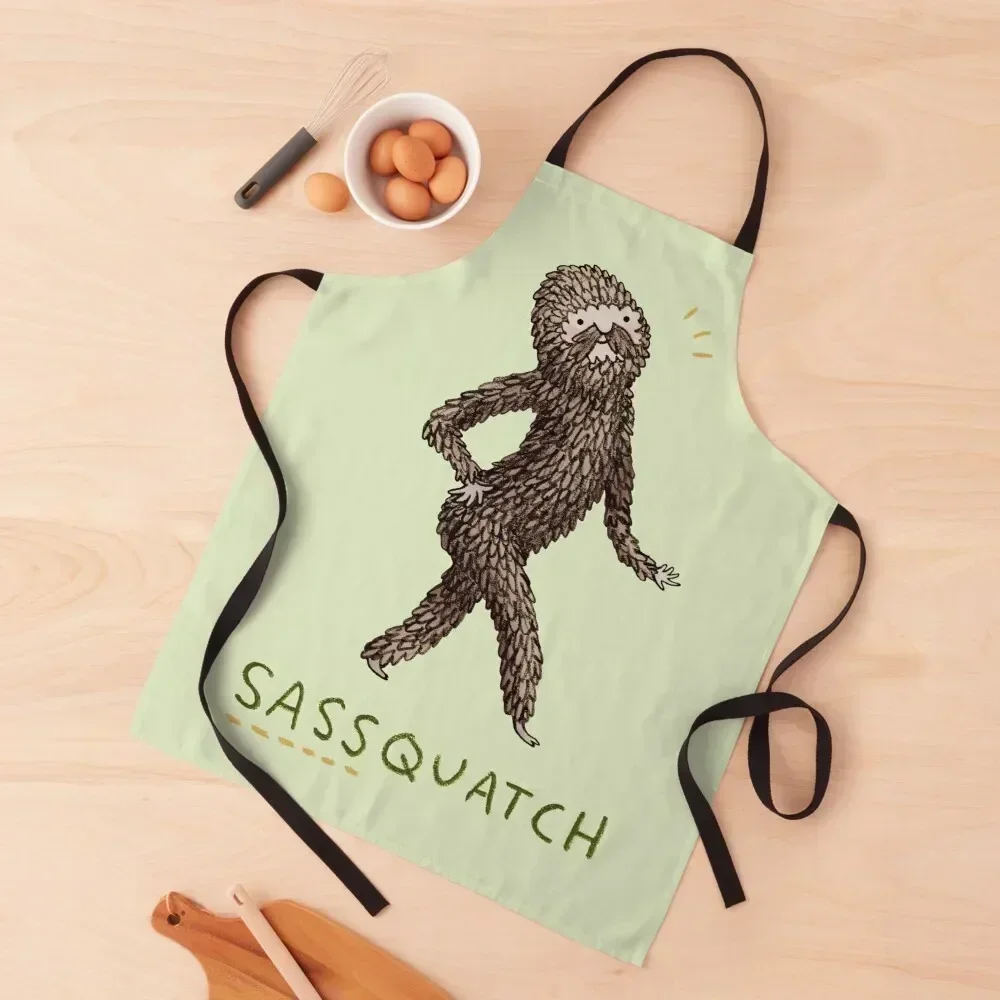 

Sassquatch Apron Woman Kitchen Waterproof women House Things For Home And Kitchen Men gift Apron