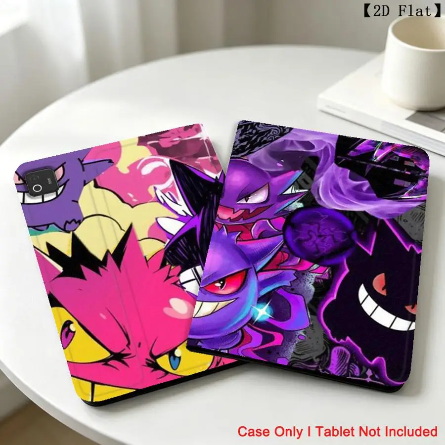 Hot Pokemon Gengar Case for Xiaomi Redmi Pad SE K Pad 8.8 9.7 12.4 Inch Pad 5 6 7 8 Pro Pad 6s Pro 7 Ultra With Pencil Holder