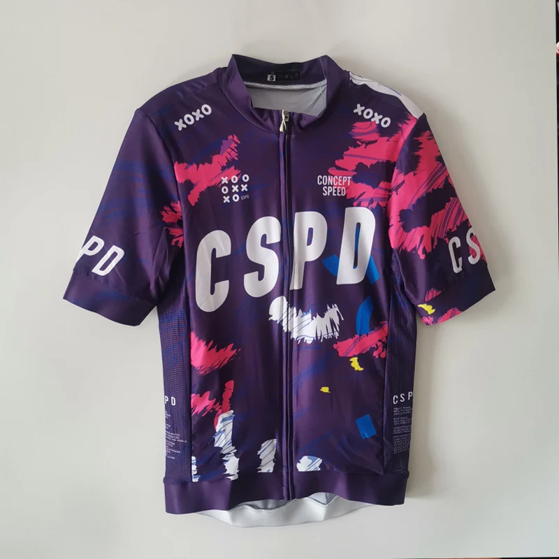 CSPD Summer Athletic Comfortable Cycling Jersey Pro Team Aero High Quality Bicycle Clothing Bike Shirts Breathable